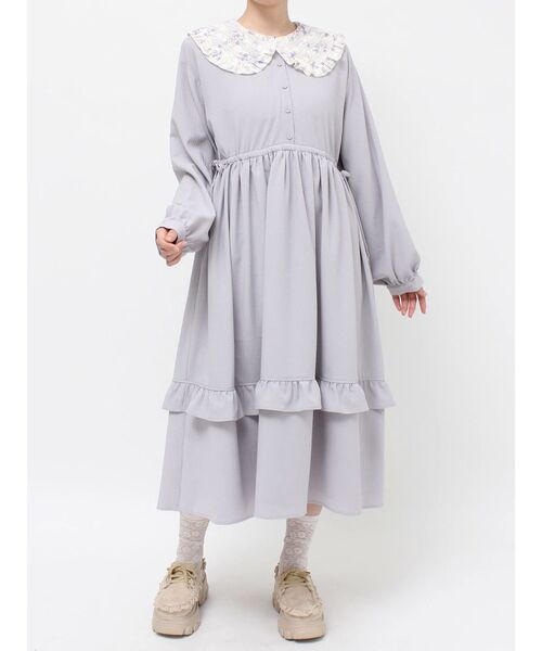 merry jenny(メリージェニー)の「floralカラーワンピース(ワンピース・レディース・ピンク/グリーン/パープル・FREE)」の5枚目の写真