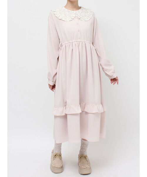 merry jenny(メリージェニー)の「floralカラーワンピース(ワンピース・レディース・ピンク/グリーン/パープル・FREE)」の4枚目の写真