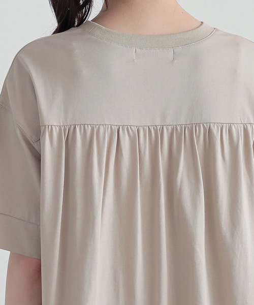 n'OrLABEL(ノアールレーベル)の「箔ロゴプリントフレアカットソー(Tシャツ/カットソー・レディース・オフホワイト/チャコール/ベージュ・2/1)」の20枚目の写真