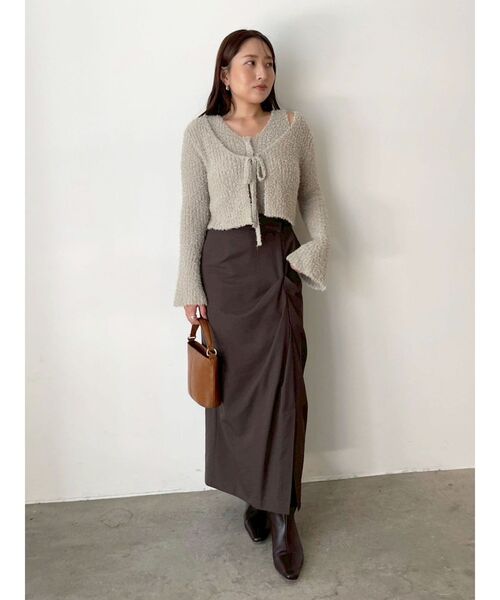 LAGUNAMOON（ラグナムーン）の「シャギーヤーンニットアンサンブル（アンサンブル・レディース・ブラック/クリーム/ライトグレー・FREE）」の19枚目の写真