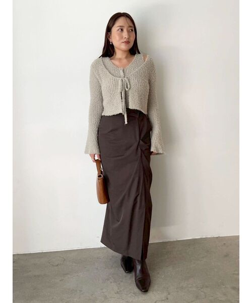 LAGUNAMOON（ラグナムーン）の「シャギーヤーンニットアンサンブル（アンサンブル・レディース・ブラック/クリーム/ライトグレー・FREE）」の20枚目の写真