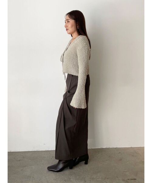 LAGUNAMOON（ラグナムーン）の「シャギーヤーンニットアンサンブル（アンサンブル・レディース・ブラック/クリーム/ライトグレー・FREE）」の22枚目の写真