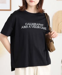 BRODIAEA つぶつぶパールロゴ半袖Tシャツ
