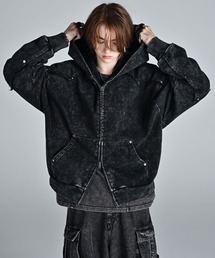 ADRER（アドラー）の「vintage make design heavy weight W zip parker   ヴィンテージメイクデザイン ヘビーウエイトダブルジップパーカー（パーカー）」