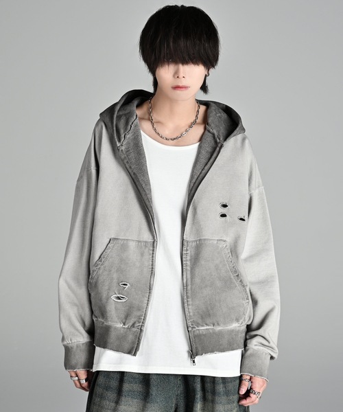 【セール】vintage make design heavy weight W zip parker / ヴィンテージメイクデザイン ヘビーウエイトダブルジップパーカー（パーカー）｜ADRER（アドラー）