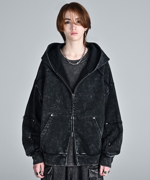 【セール】vintage make design heavy weight W zip parker / ヴィンテージメイクデザイン ヘビーウエイトダブルジップパーカー（パーカー）｜ADRER（アドラー）