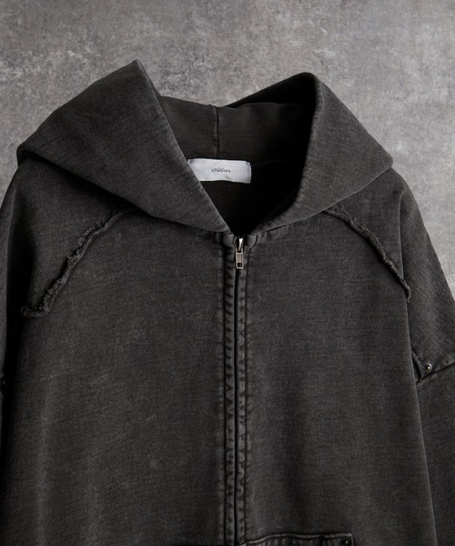 ADRER（アドラー）の「vintage make design heavy weight W zip parker / ヴィンテージメイクデザイン ヘビーウエイトダブルジップパーカー（パーカー・メンズ・ブラック系3/ブラック系2/ブラック系1/グレー系1/ブラウン系1/ホワイト系1/ブラック系4・L/M/S/XS）」の14枚目の写真