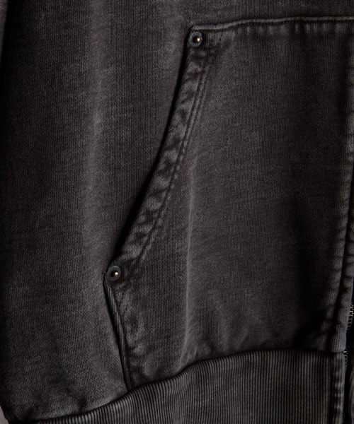 ADRER（アドラー）の「vintage make design heavy weight W zip parker / ヴィンテージメイクデザイン ヘビーウエイトダブルジップパーカー（パーカー・メンズ・ブラック系3/ブラック系2/ブラック系1/グレー系1/ブラウン系1/ホワイト系1/ブラック系4・L/M/S/XS）」の21枚目の写真