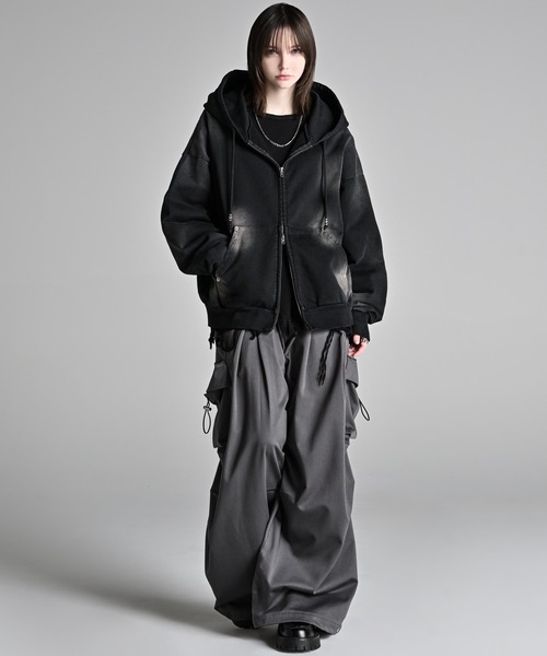 【セール】vintage make design heavy weight W zip parker / ヴィンテージメイクデザイン ヘビーウエイトダブルジップパーカー（パーカー）｜ADRER（アドラー）