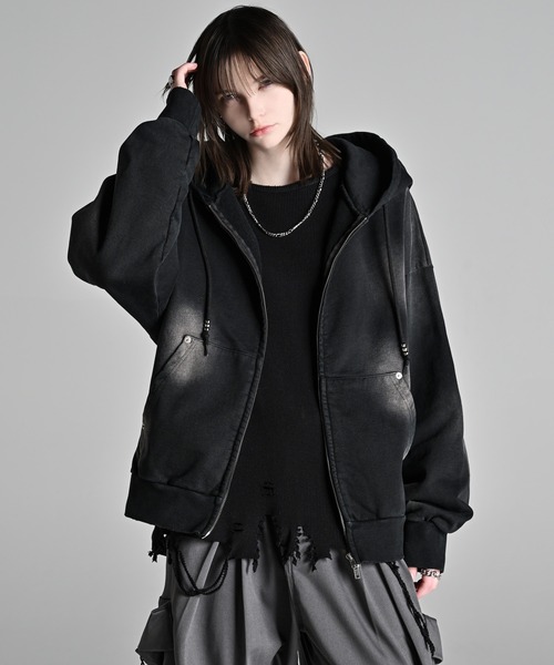 【セール】vintage make design heavy weight W zip parker / ヴィンテージメイクデザイン ヘビーウエイトダブルジップパーカー（パーカー）｜ADRER（アドラー）