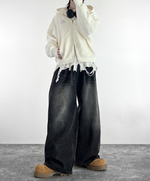 【セール】vintage make design heavy weight W zip parker / ヴィンテージメイクデザイン ヘビーウエイトダブルジップパーカー（パーカー）｜ADRER（アドラー）