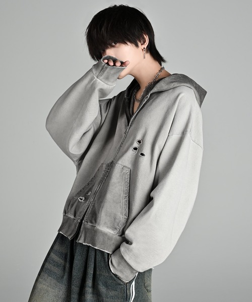 【セール】vintage make design heavy weight W zip parker / ヴィンテージメイクデザイン ヘビーウエイトダブルジップパーカー（パーカー）｜ADRER（アドラー）