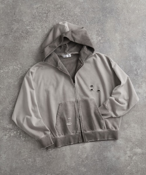 【セール】vintage make design heavy weight W zip parker / ヴィンテージメイクデザイン ヘビーウエイトダブルジップパーカー（パーカー）｜ADRER（アドラー）