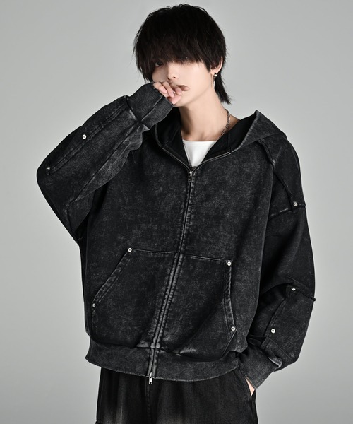 【セール】vintage make design heavy weight W zip parker / ヴィンテージメイクデザイン ヘビーウエイトダブルジップパーカー（パーカー）｜ADRER（アドラー）