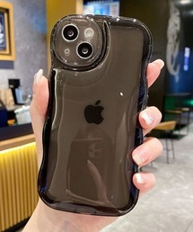 Fun & Daily（ファンアンドデイリー）の「F&D : クリアウェーブ iPhoneケース/ iPhone15 / 16 / 17 / Plus / Pro / Pro Max / Air アイフォンケース（スマホケース/カバー・レディース）」