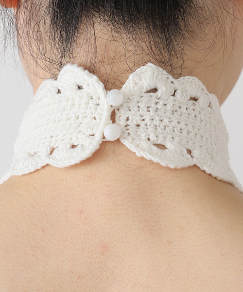 EDIT. FOR LULU（エディットフォールル）の「petite LULU クロシェホルタートップ（ニット/セーター・レディース・ブラック/ホワイト・FREE）」の19枚目の写真