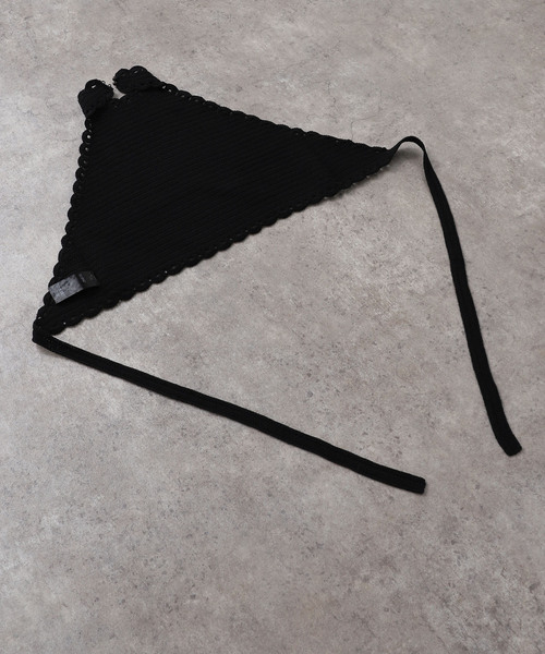 EDIT. FOR LULU（エディットフォールル）の「petite LULU クロシェホルタートップ（ニット/セーター・レディース・ブラック/ホワイト・FREE）」の21枚目の写真