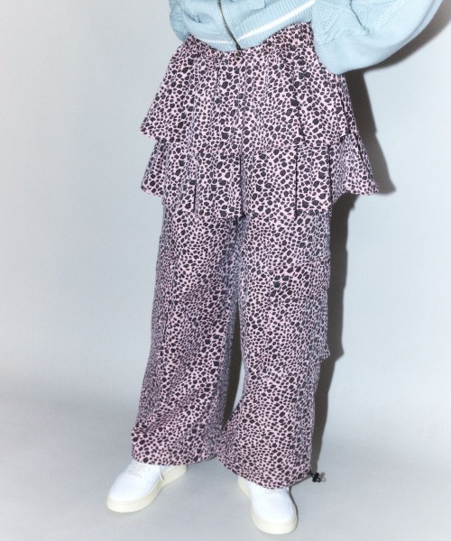 Candy Stripper(キャンディストリッパー)の「LEOPARD SKIRT パンツ(その他パンツ・レディース・ベージュ/ピンク・FREE)」の1枚目の写真