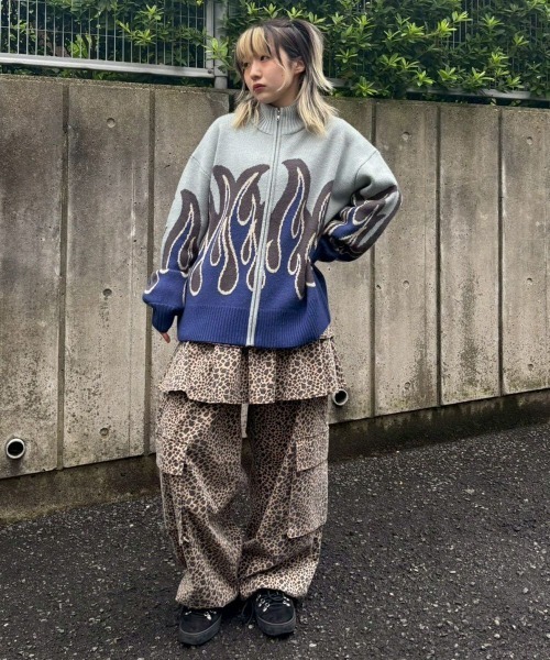 Candy Stripper(キャンディストリッパー)の「LEOPARD SKIRT パンツ(その他パンツ・レディース・ベージュ/ピンク・FREE)」の16枚目の写真