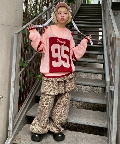 Candy Stripper(キャンディストリッパー)の「LEOPARD SKIRT パンツ(その他パンツ・レディース・ベージュ/ピンク・FREE)」の18枚目の写真