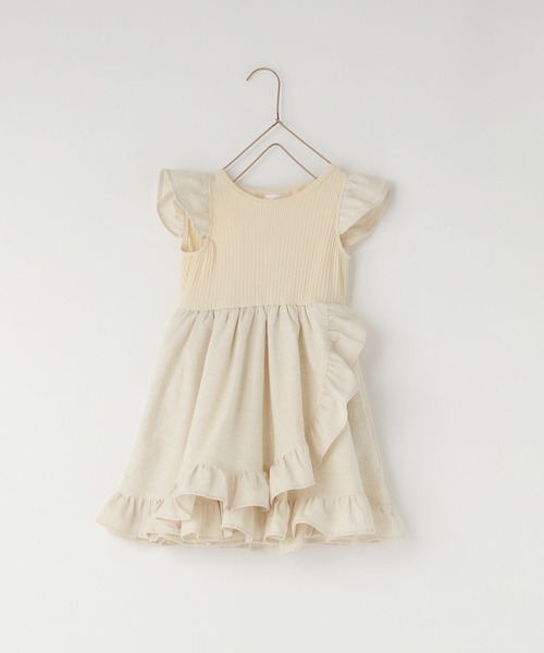 LOWRYS FARM(ローリーズファーム)の「marinaコットンフリルワンピース 493562(ワンピース・キッズ・アイボリー/ブラック/ブルー・130cm/110cm/120cm)」の12枚目の写真