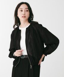 美品　アンタイトル　ノーカラーブルゾン　Ｍ　洗える　黒　ライトアウター　ブラック 楽天市場】アンタイトル ブルゾンの通販