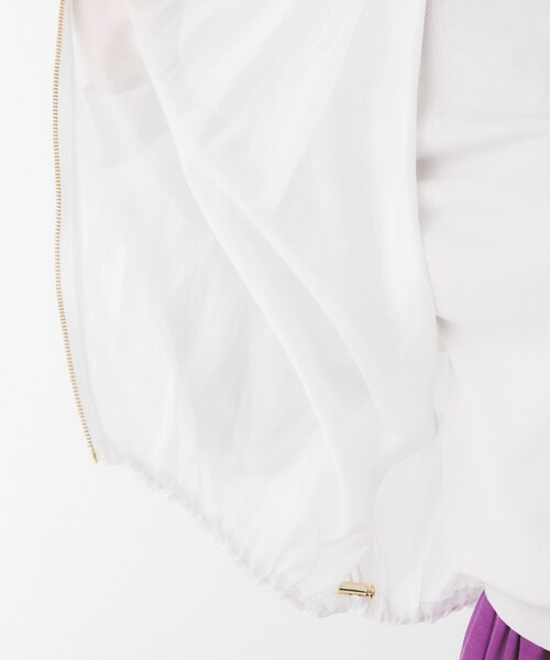 UNTITLED（アンタイトル）の「シアーローンブルゾン（ブルゾン・レディース・オフホワイト/ブラック・03/02/01）」の7枚目の写真