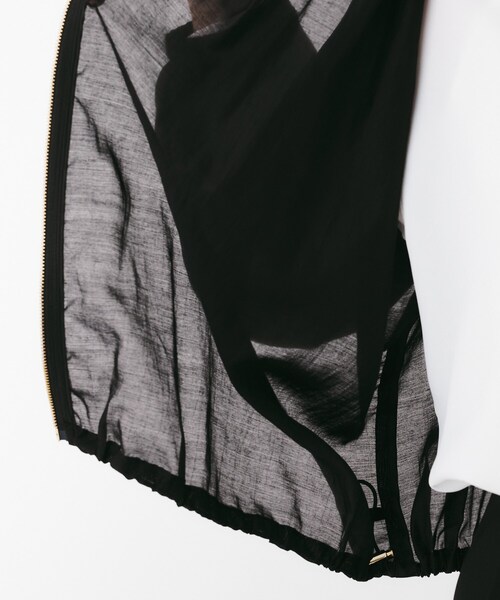 UNTITLED（アンタイトル）の「シアーローンブルゾン（ブルゾン・レディース・オフホワイト/ブラック・03/02/01）」の12枚目の写真