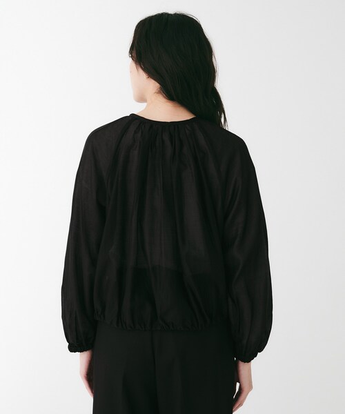 UNTITLED（アンタイトル）の「シアーローンブルゾン（ブルゾン・レディース・オフホワイト/ブラック・03/02/01）」の16枚目の写真