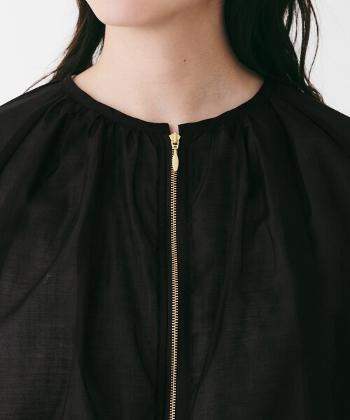 UNTITLED（アンタイトル）の「シアーローンブルゾン（ブルゾン・レディース・オフホワイト/ブラック・03/02/01）」の17枚目の写真