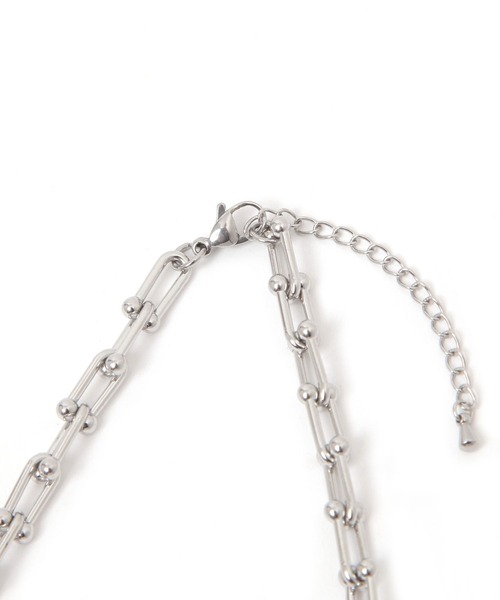 GLOBAL WORK(グローバルワーク)の「ステンレスコインY字ネックレス/572530(ネックレス・レディース・ゴールド系その他/シルバー・FREE)」の5枚目の写真