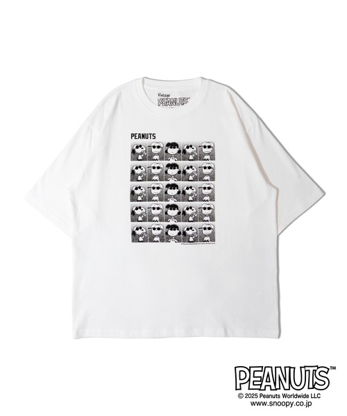 PEANUTS（ピーナッツ）の「JOHNBULL-PEANUTS-サングラス.SSTEE（Tシャツ/カットソー・メンズ・ホワイト/ホワイト系2/ホワイト系3・M/L）」の3枚目の写真