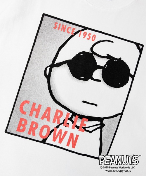 PEANUTS（ピーナッツ）の「JOHNBULL-PEANUTS-サングラス.SSTEE（Tシャツ/カットソー・メンズ・ホワイト/ホワイト系2/ホワイト系3・M/L）」の8枚目の写真