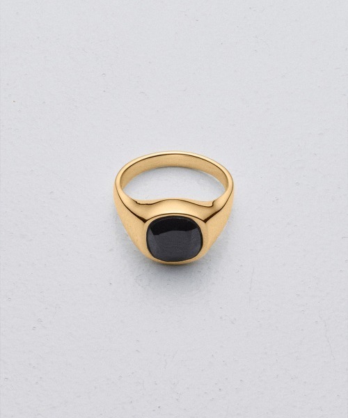 値下げ。fauvirame Black Spinel Signet Ring Black Spinel Signet Ring（リング）｜Fauvirame（フォーヴィ