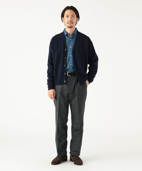 B:MING by BEAMS（ビーミングバイビームス）の「12ゲージ ハーフミラノ カーディガン（カーディガン/ボレロ・メンズ・ブラウン/ネイビー・SMALL/MEDIUM/LARGE）」の4枚目の写真
