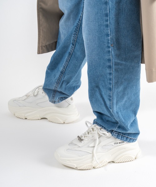 STEVE MADDEN(スティーブマデン)の「【STEVE MADDEN/スティーブマデン】ボリュームソール スニーカー POSSESSION(スニーカー・レディース・ホワイト/ブラック/ブラック×ホワイト/グレー/ホワイト×ホワイト・7.5/7/6.5/8.5/8)」の2枚目の写真