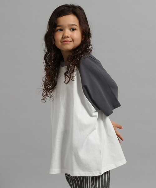 GEORGE'S(ジョージズ)の「【KIDS】ラグランロゴ Tシャツ(Tシャツ/カットソー・キッズ・ライトグレー系/ホワイト系・150cm/130cm/110cm)」の13枚目の写真