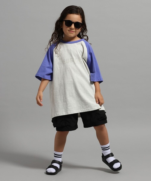 GEORGE'S(ジョージズ)の「【KIDS】ラグランロゴ Tシャツ(Tシャツ/カットソー・キッズ・ライトグレー系/ホワイト系・150cm/130cm/110cm)」の16枚目の写真