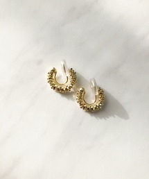 TIMELESS&THREE（タイムレスアンドスリー）の「メタルモザイクコイルクリップイヤリング（イヤリング）」