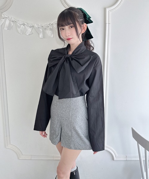Loueme(ルエム)の「ボリュームリボンボウタイブラウス(シャツ/ブラウス・レディース・ホワイト/ブラック/ライトブルー・FREE)」の20枚目の写真