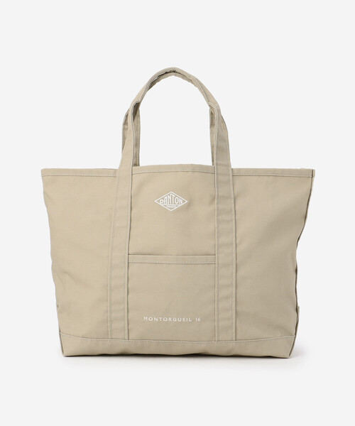 DANTON（ダントン）の「DANTON | キャンバス マルシェバッグ MONTORGUEIL（トートバッグ・レディース・ブラック/チャコール/オレンジ/ベージュ・-）」の4枚目の写真