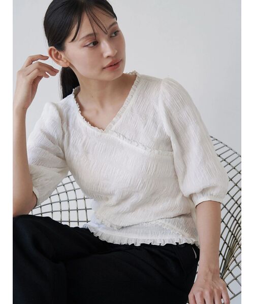 TONAL ハイネックブラウス×ビスチェニットセット TONAL（トーナル）の「ハイネックブラウスxビスチェニット