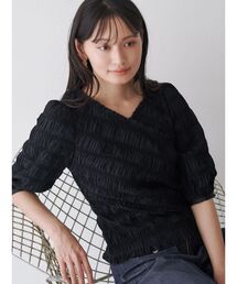 スモッキングJQアシメブラウス