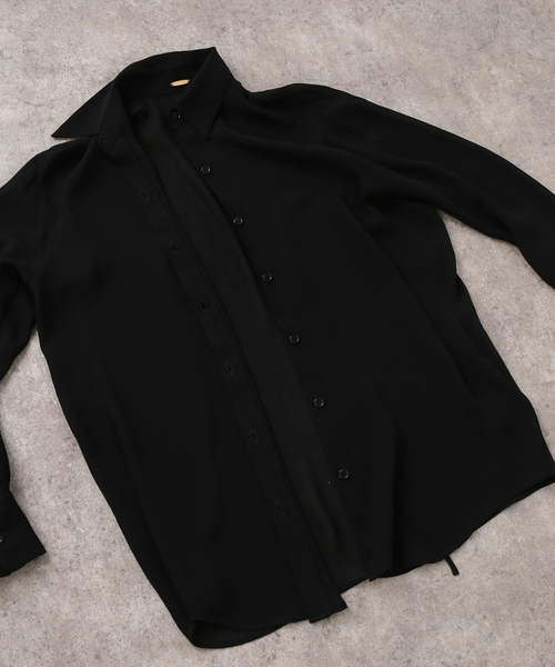 新品　未使用　トリアセシフォンシャツ トリアセ シフォン シャツ（シャツ／ブラウス）｜Deuxieme