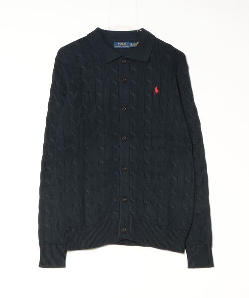 ケーブルニット コットン カーディガン（カーディガン/ボレロ）｜POLO