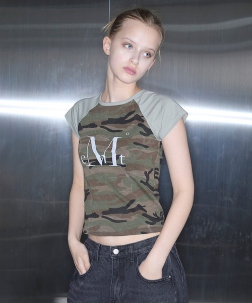 MUCENT（ムセント）の「MUCENT／カモＴ（Tシャツ/カットソー・レディース・チャコール/ベージュ・FREE）」の18枚目の写真