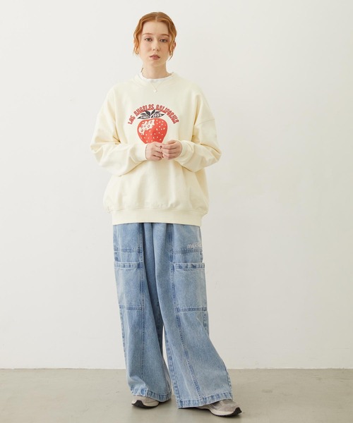 MILKFED.(ミルクフェド)の「BIG POCKET PANTS(デニムパンツ・レディース・ライトブルー/ライトインディゴブルー・S/M)」の9枚目の写真