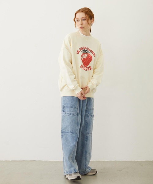 MILKFED.(ミルクフェド)の「BIG POCKET PANTS(デニムパンツ・レディース・ライトブルー/ライトインディゴブルー・S/M)」の10枚目の写真