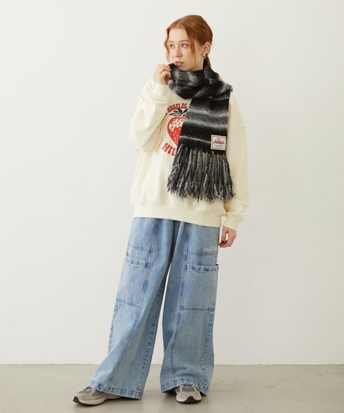 MILKFED.(ミルクフェド)の「BIG POCKET PANTS(デニムパンツ・レディース・ライトブルー/ライトインディゴブルー・S/M)」の11枚目の写真