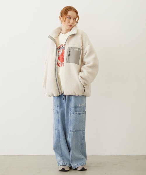 MILKFED.(ミルクフェド)の「BIG POCKET PANTS(デニムパンツ・レディース・ライトブルー/ライトインディゴブルー・S/M)」の12枚目の写真